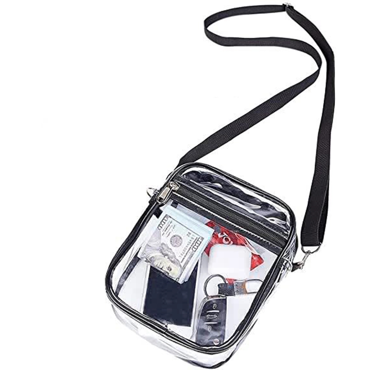 PVC Clear Crossbody Sling Bag