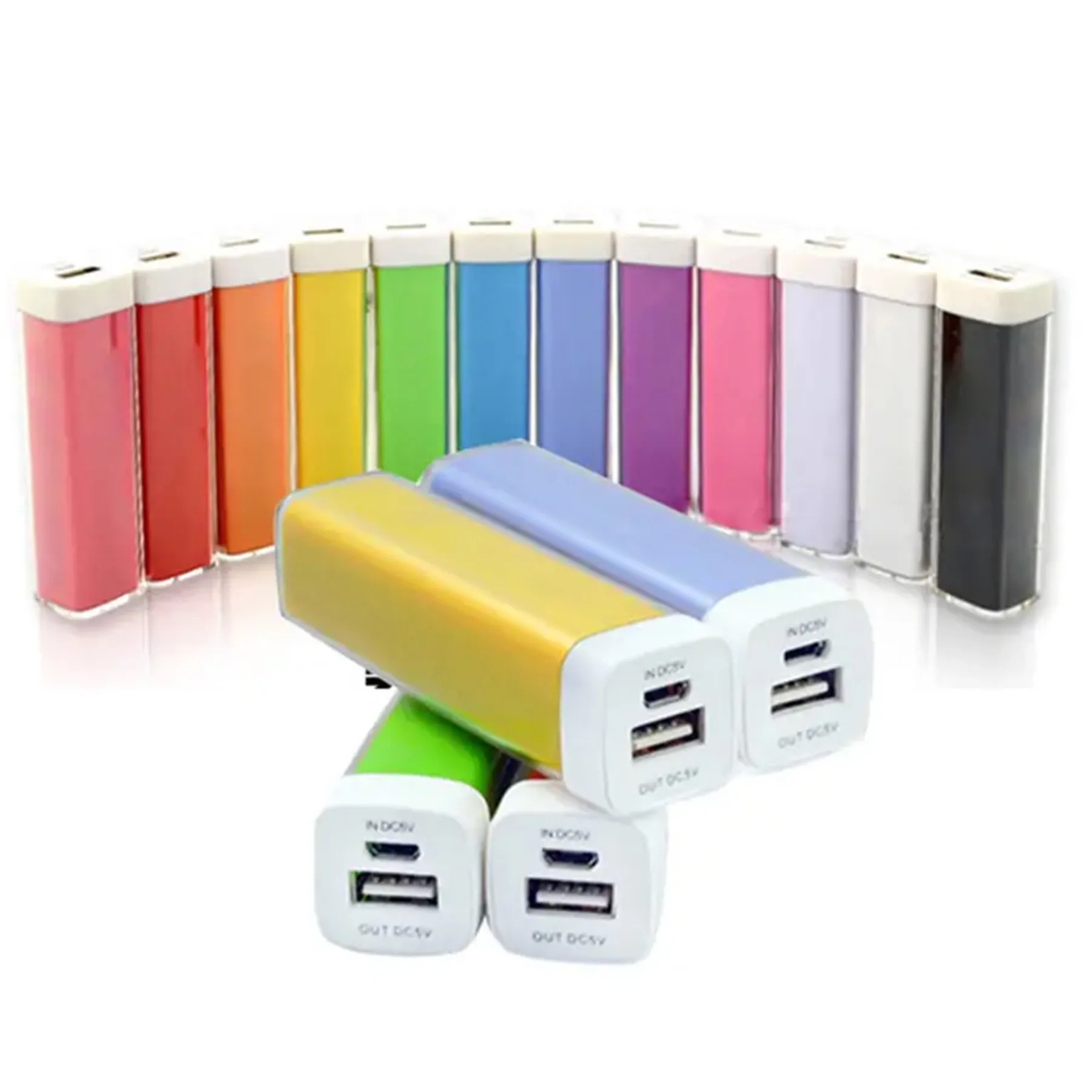 Cylindrical Lipstick Portable Power Bank 2600mah 5