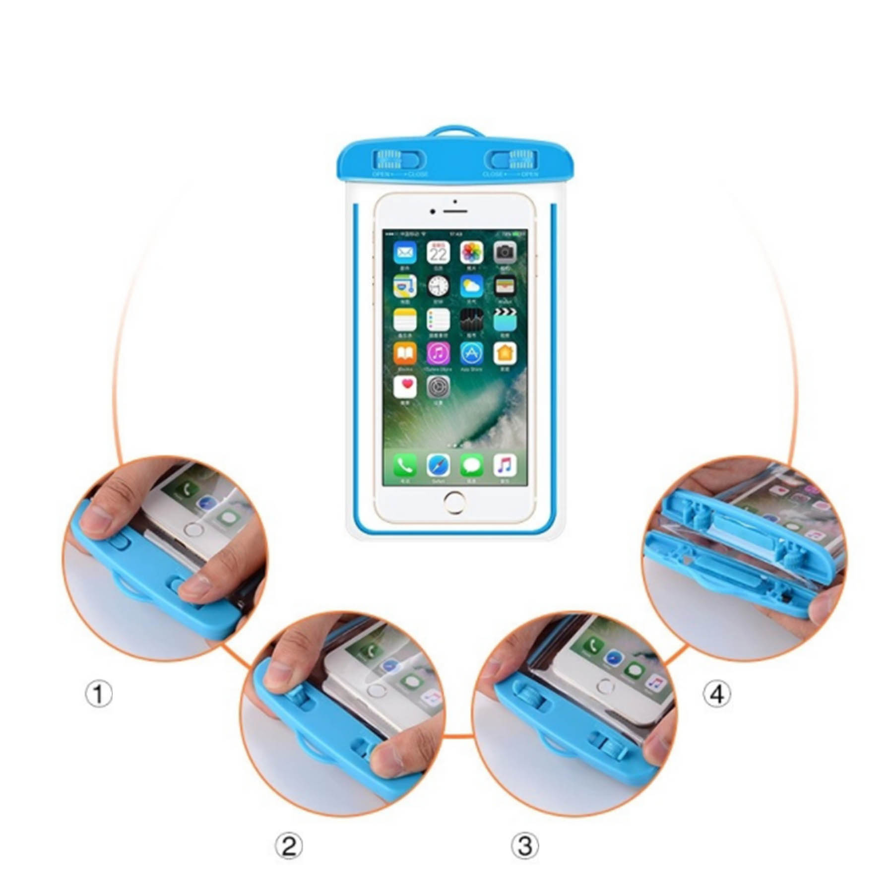 luminous Phone Waterproof Bag With Lanyard 3