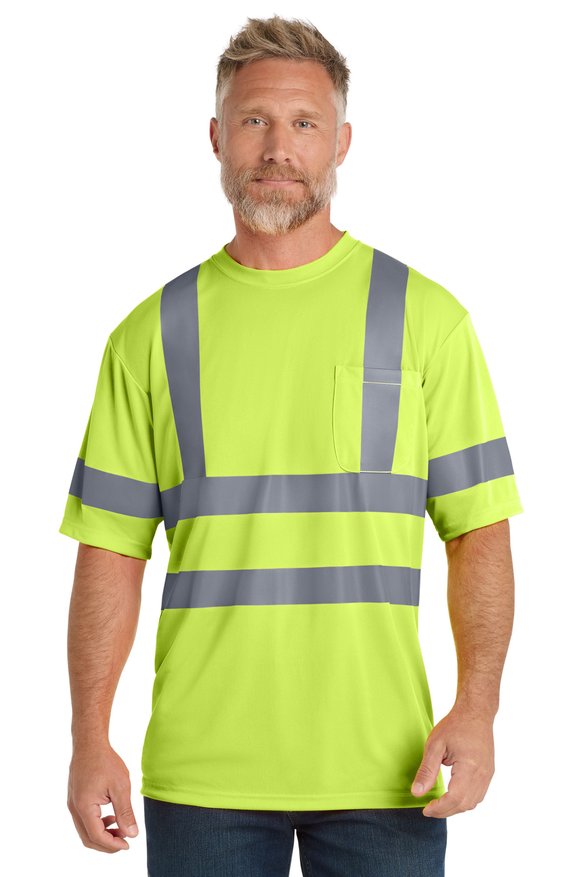 CornerStone - ANSI 107 Class 3 Short Sleeve Snag-Resistant Reflective T-Shirt. CS408 15