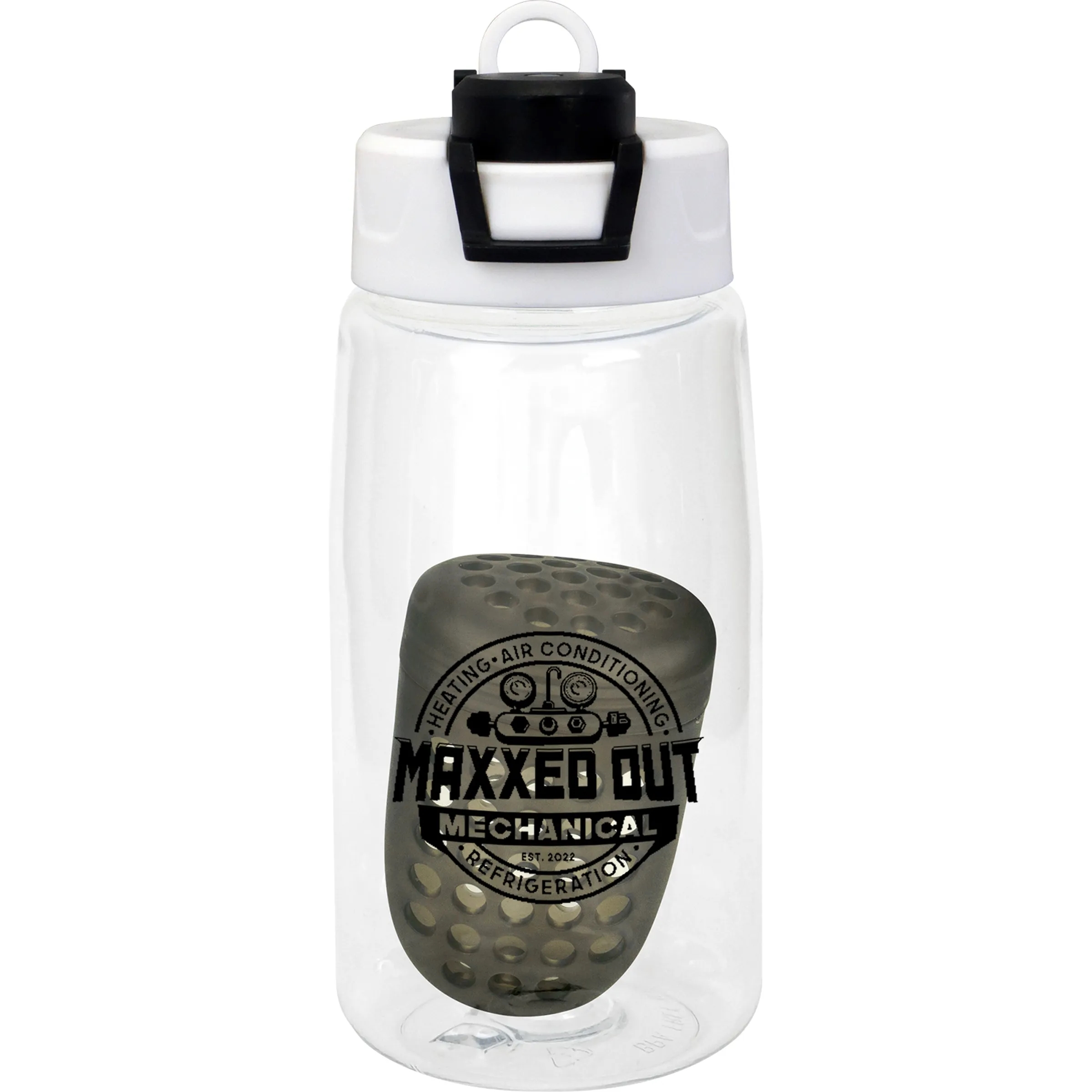 Two Tone Pop Up 18 oz. Recycled Bottle with Floating Infuser 4