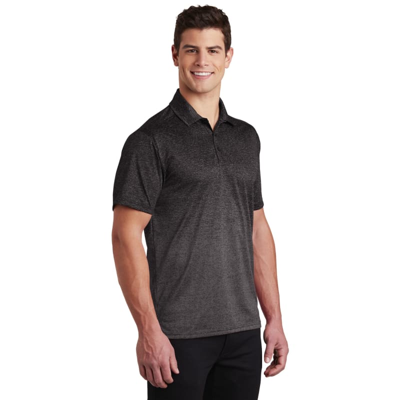 Sport-Tek Ombre Heather Polo. 20