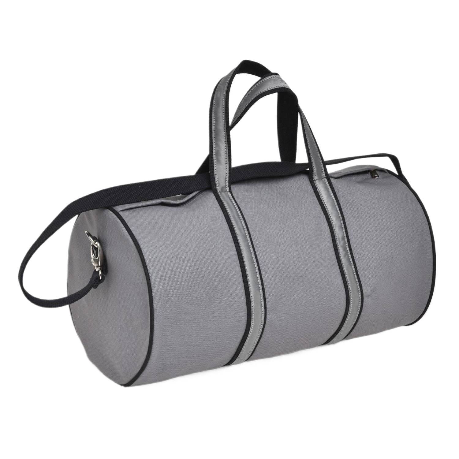 Lightweight Round-Shaped Canvas Gym Travel Bag w/ Strap 3