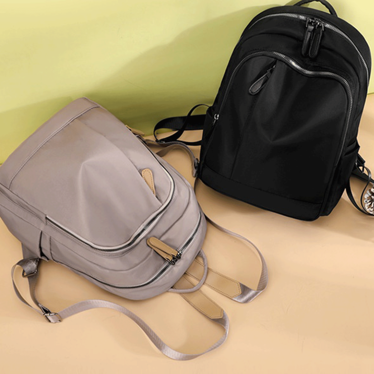 Nylon Spacious Cute Stylish Office Ladies Fashion Backpack 9
