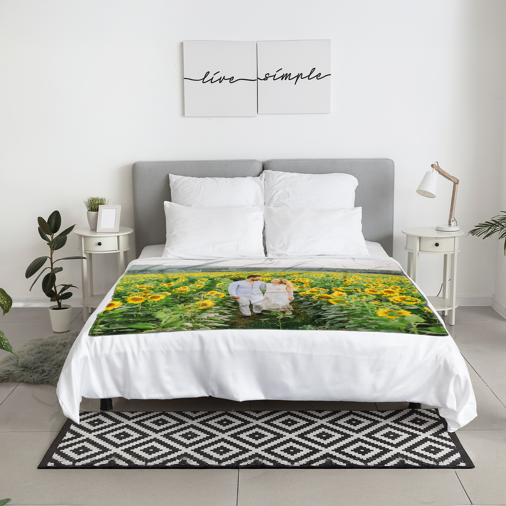 Personalized Photo Fleece Blankets - ltra-Soft Plush Fleece for Cozy Gifts & Promotions 4