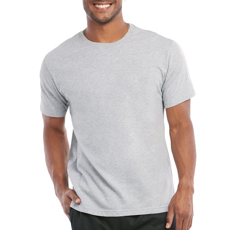 Men's Crew Neck T-Shirts - 3XL Heather Gray 1
