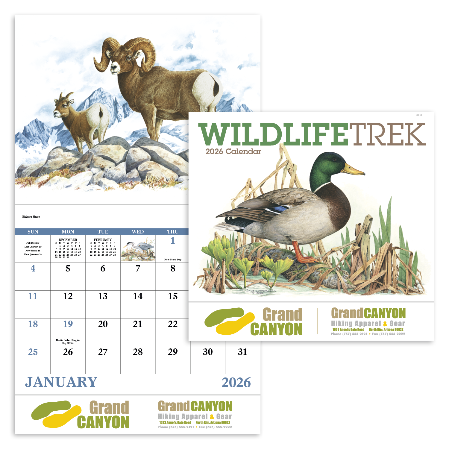 Good Value™ Wildlife Trek - Stapled Calendar 64