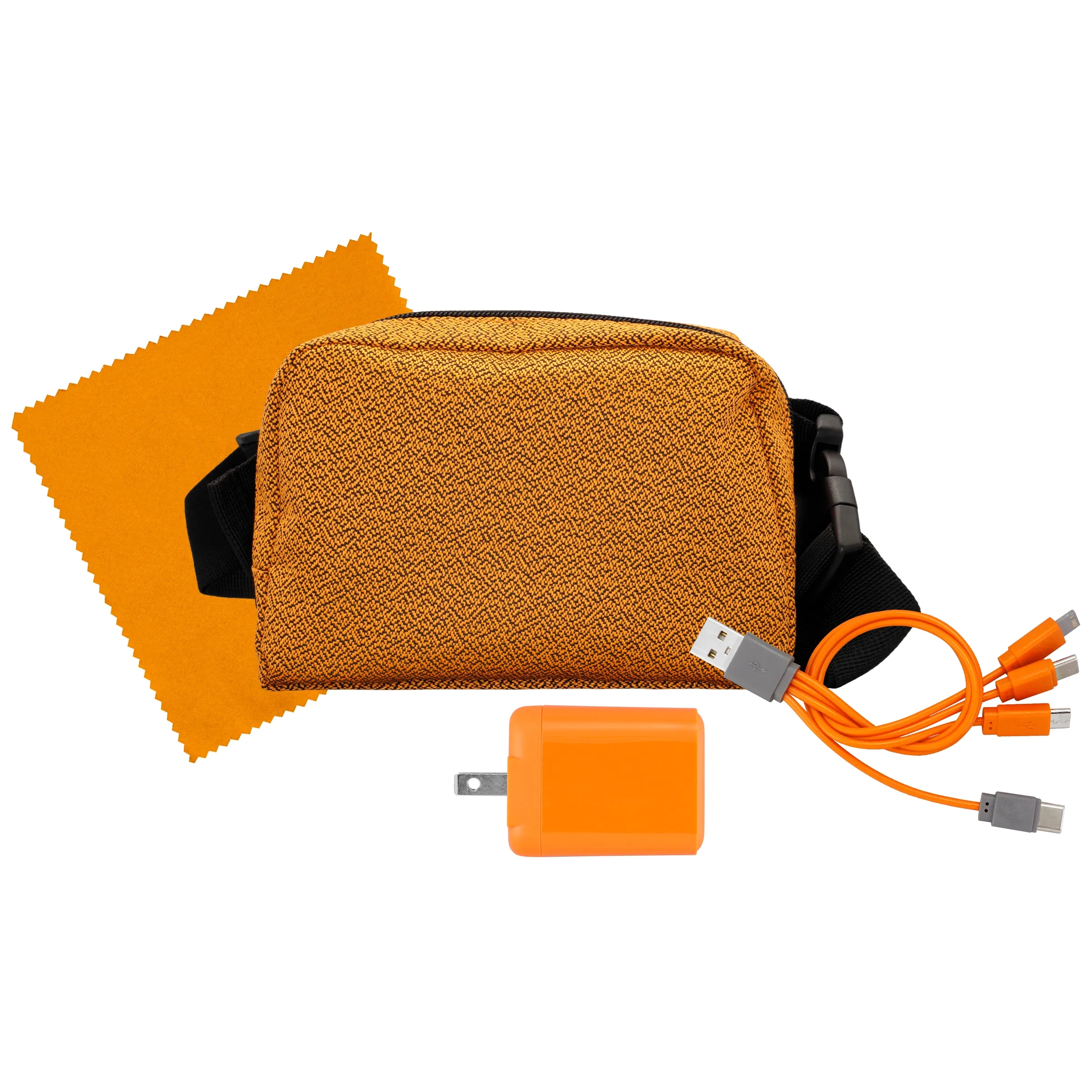 Speck Fast Charger, Cable & Cloth Fanny Pack Set 12