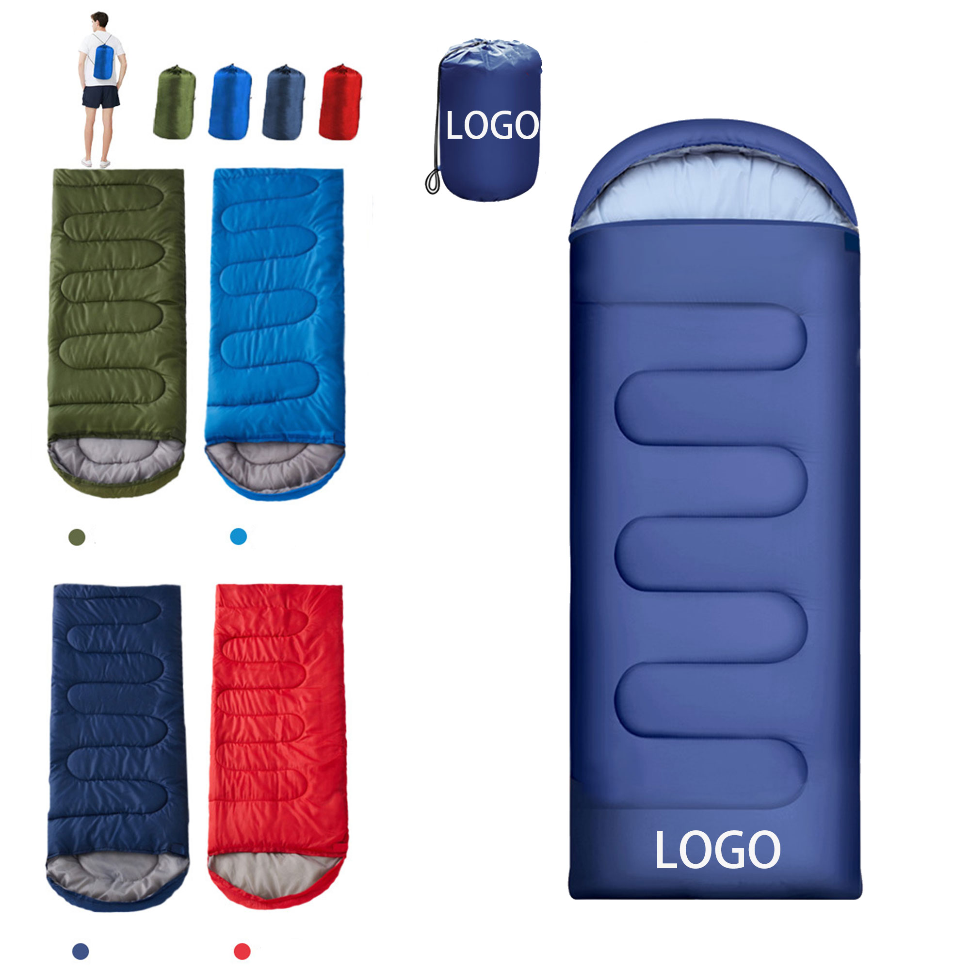 Outdoor Warm Sleeping Bag Backpack Camping 2