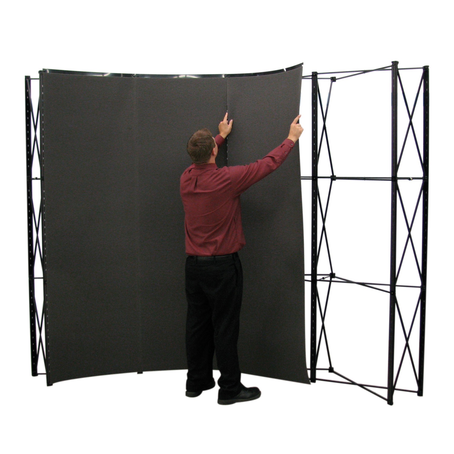 10' Curved ARISE Floor Display Kit (Fabric) 6