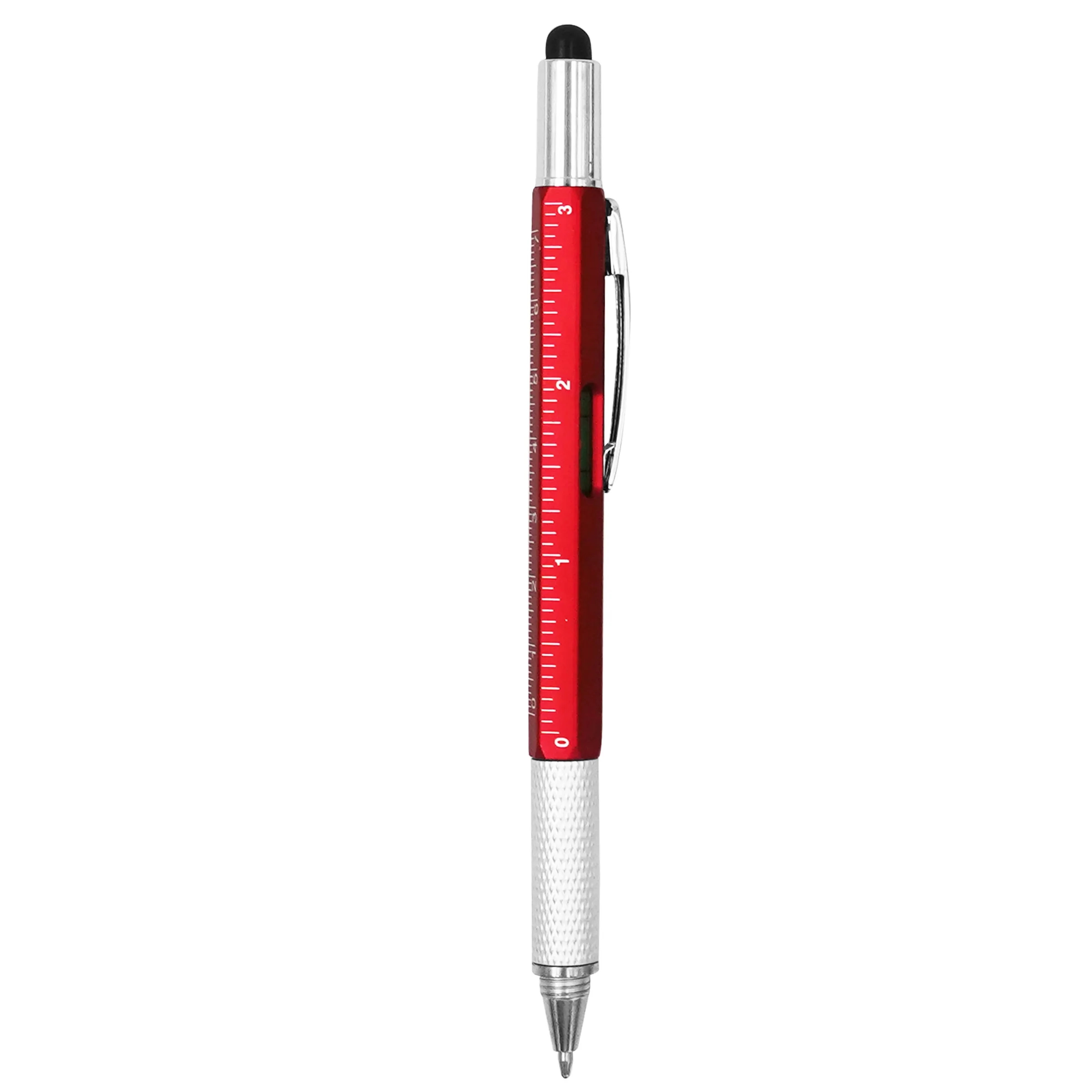 Metal Multi-word 6 in 1 Multi Function Tool Ballpoint Pen 6