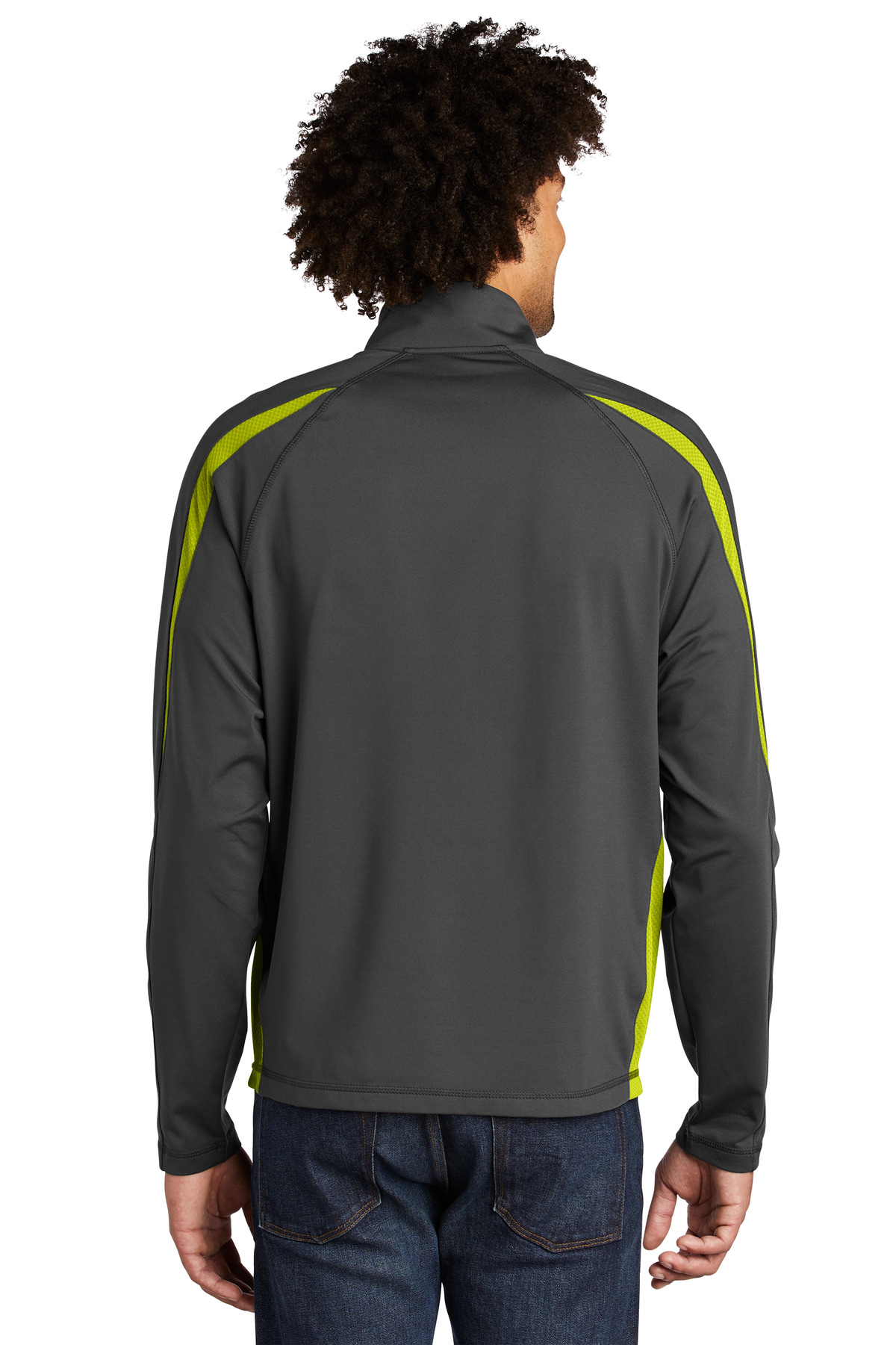 Sport-Tek Sport-Wick Stretch 1/4-Zip Colorblock Pullover. ST851, custom hoodie or sweatshirt with logo imprint 31