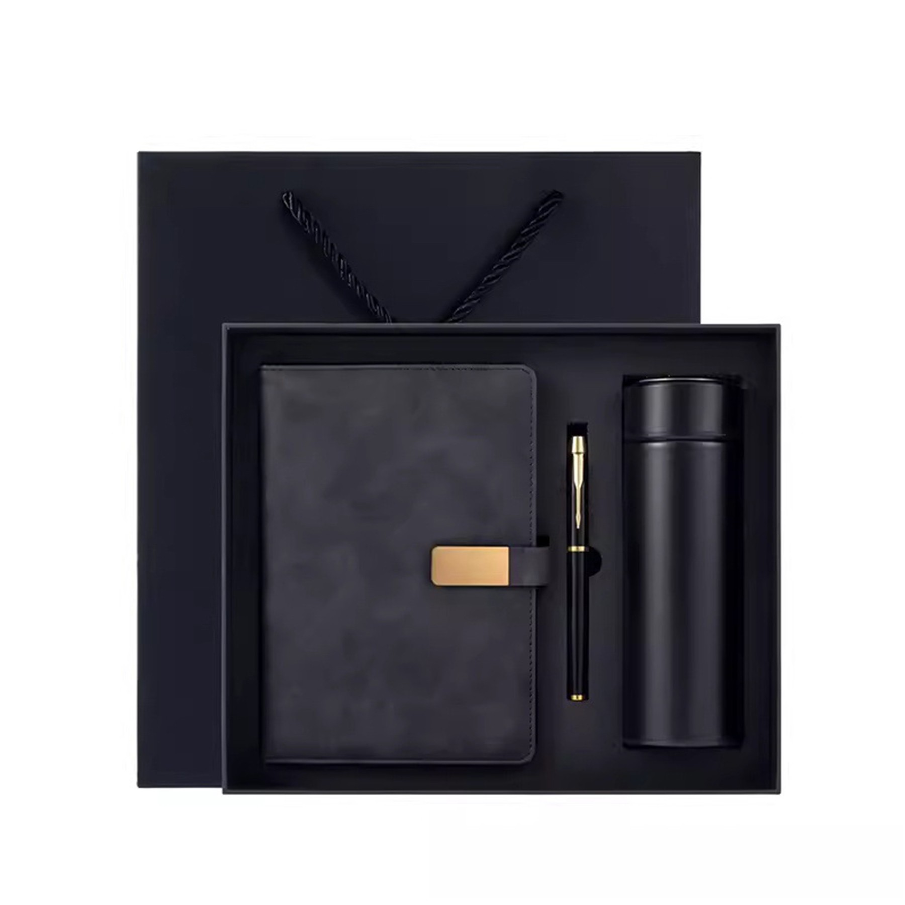 High End Custom Gift Set With Insulated Tumbler And Notebook 1