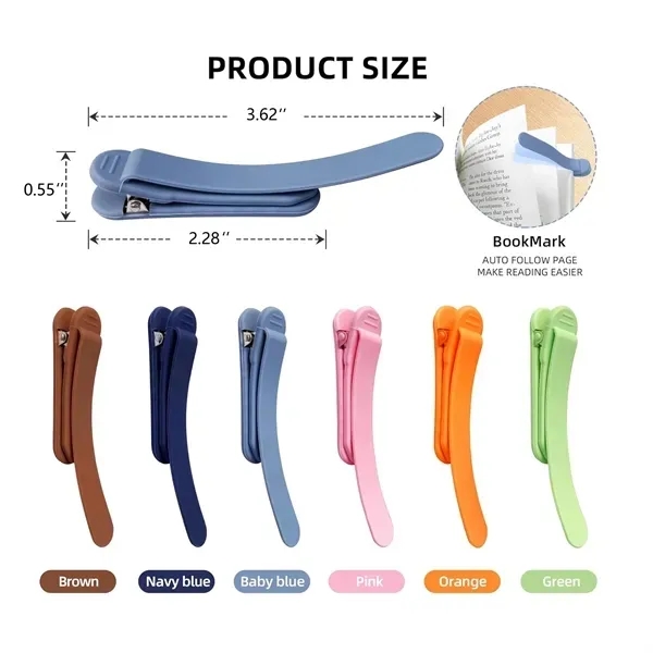 Automatic Bookmark Silicon Smart Book Page Clip 3