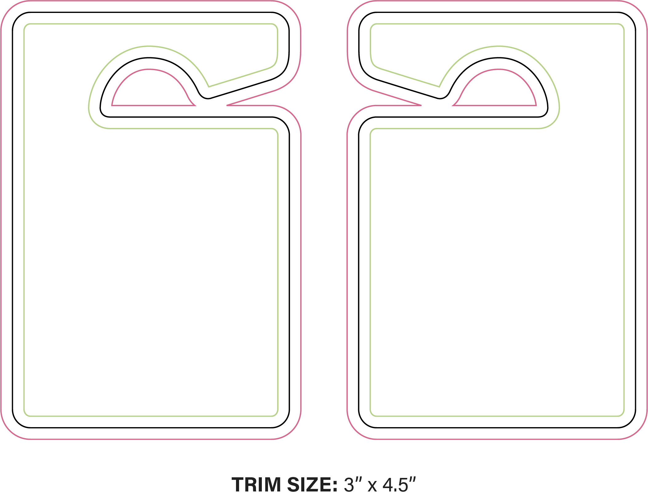 Plastic Hang Tag / Parking Permit- 3x4.5 - UV Coated (1S) 1