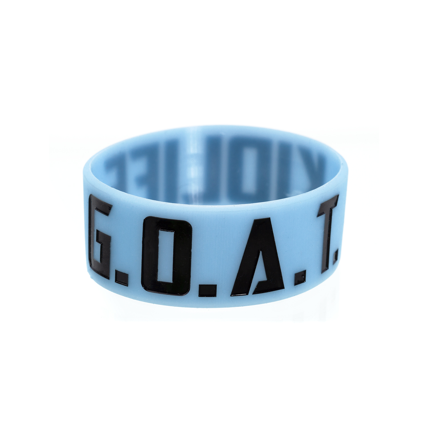 1" Glow-in-the-Dark Silicone Wristband 1