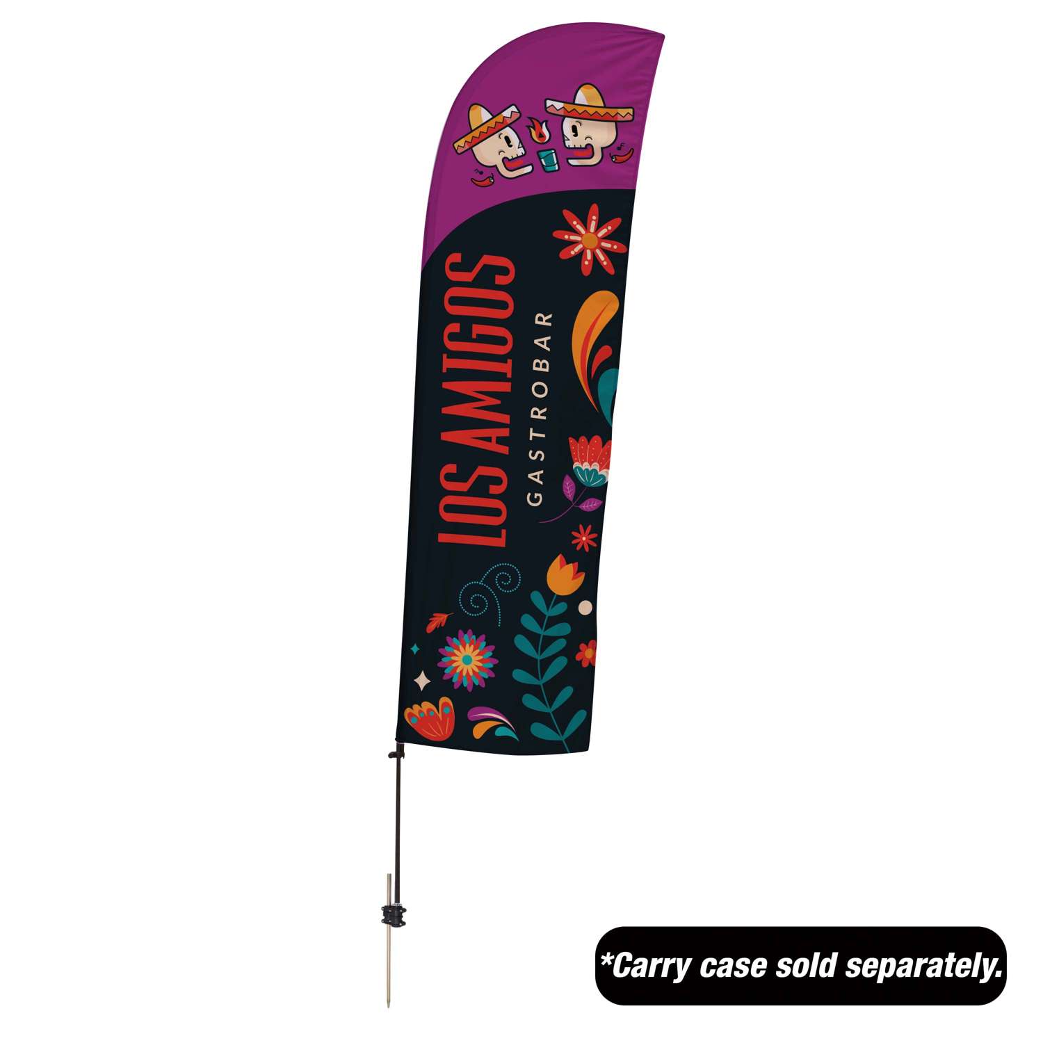 10.5' Value Blade Sail Sign Kit (Single-Sided with Spike Base)