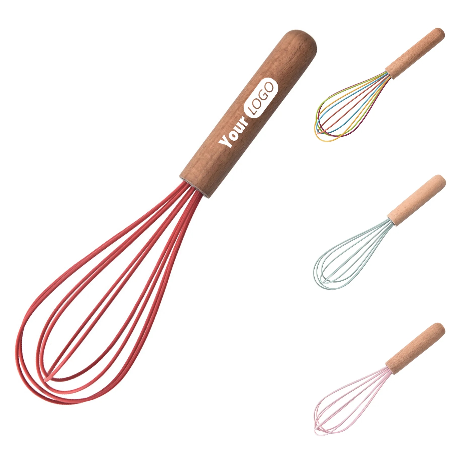 Wood Kitchen Baking Manual Egg Beater 5