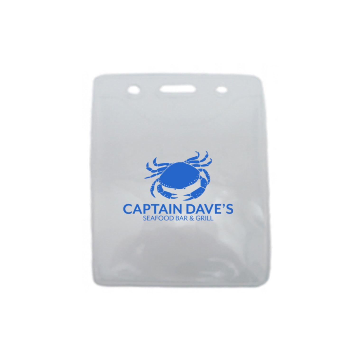 2.55" W x 4.05" H - Vertical PureClear Vinyl Badge Holder (1 Color Imprint) 1