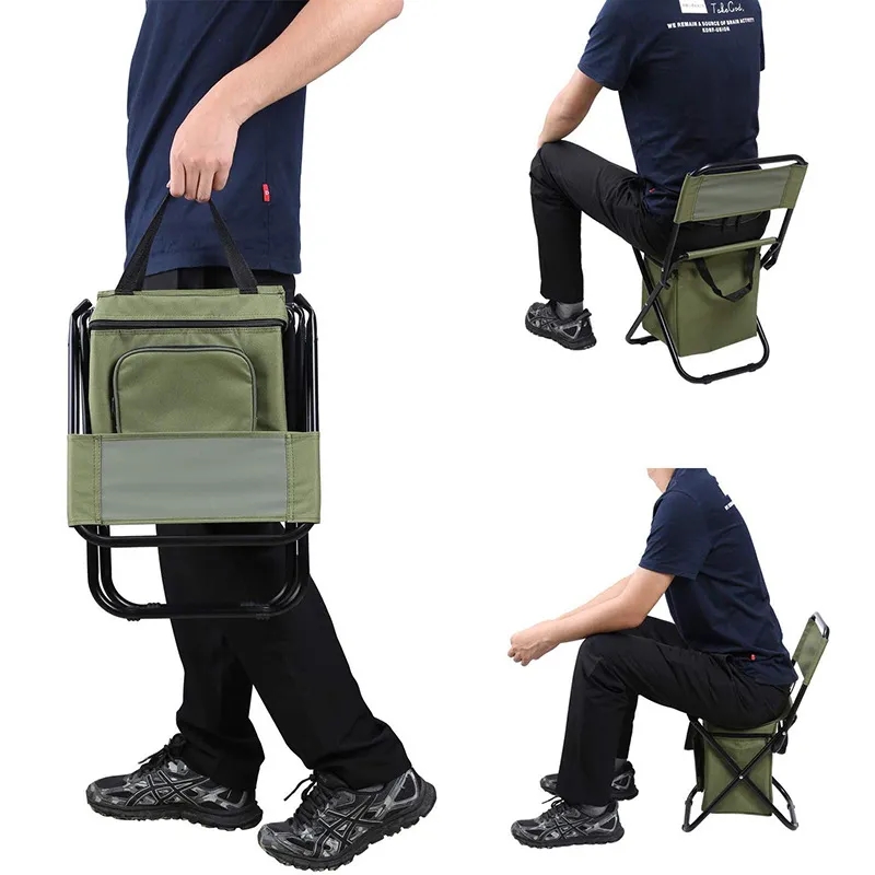 Fishing Chair with Cooler Bag 1