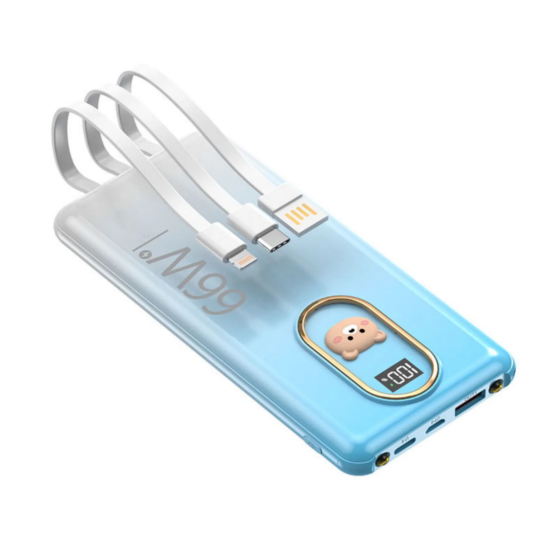 Portable Power Bank With LED Light 7