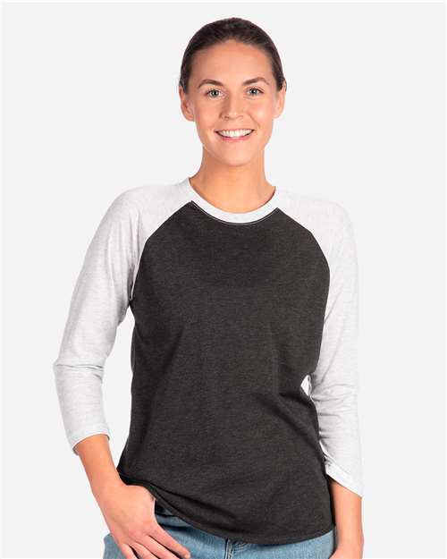 Unisex Triblend Three-Quarter Raglan Tee - 6051 10