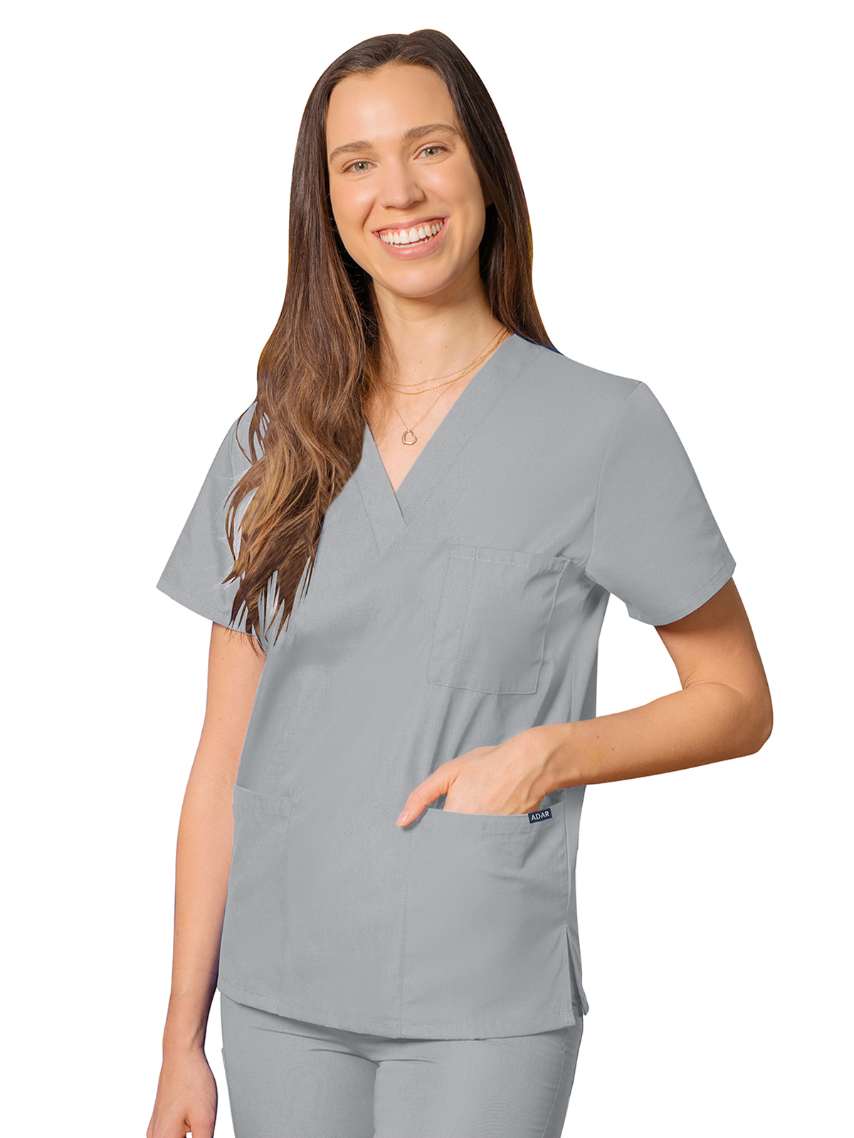 Adar - Universal - Unisex 3-Pocket V-Neck Top 12