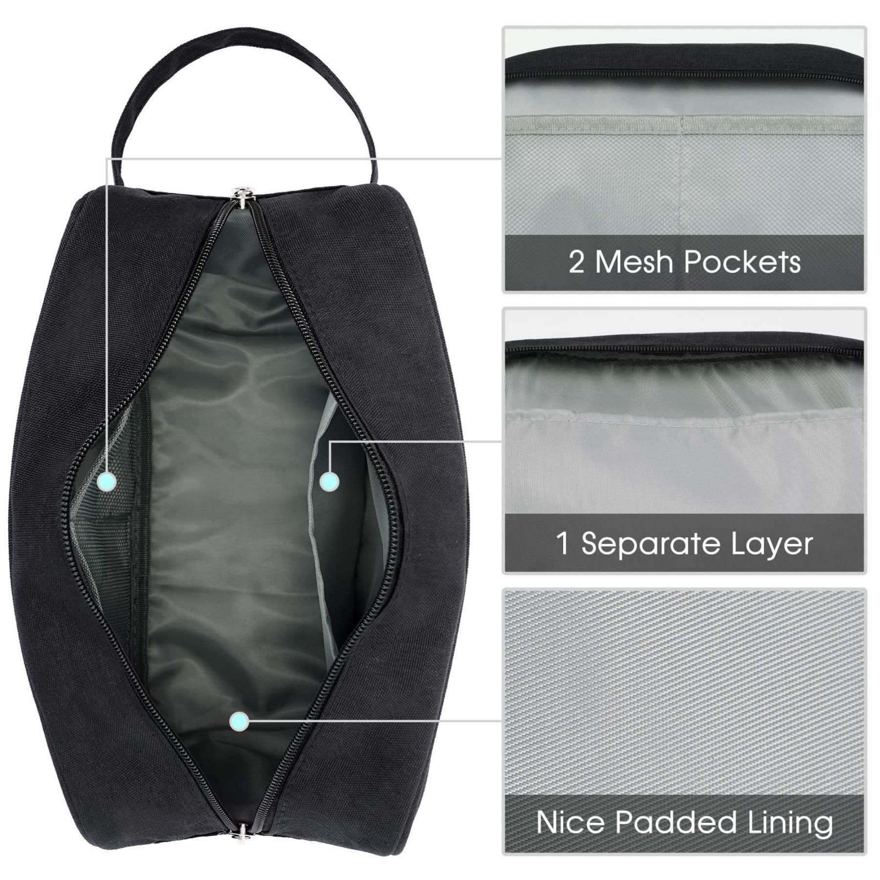 Travel Toiletry Organizer Shaving Bag 1