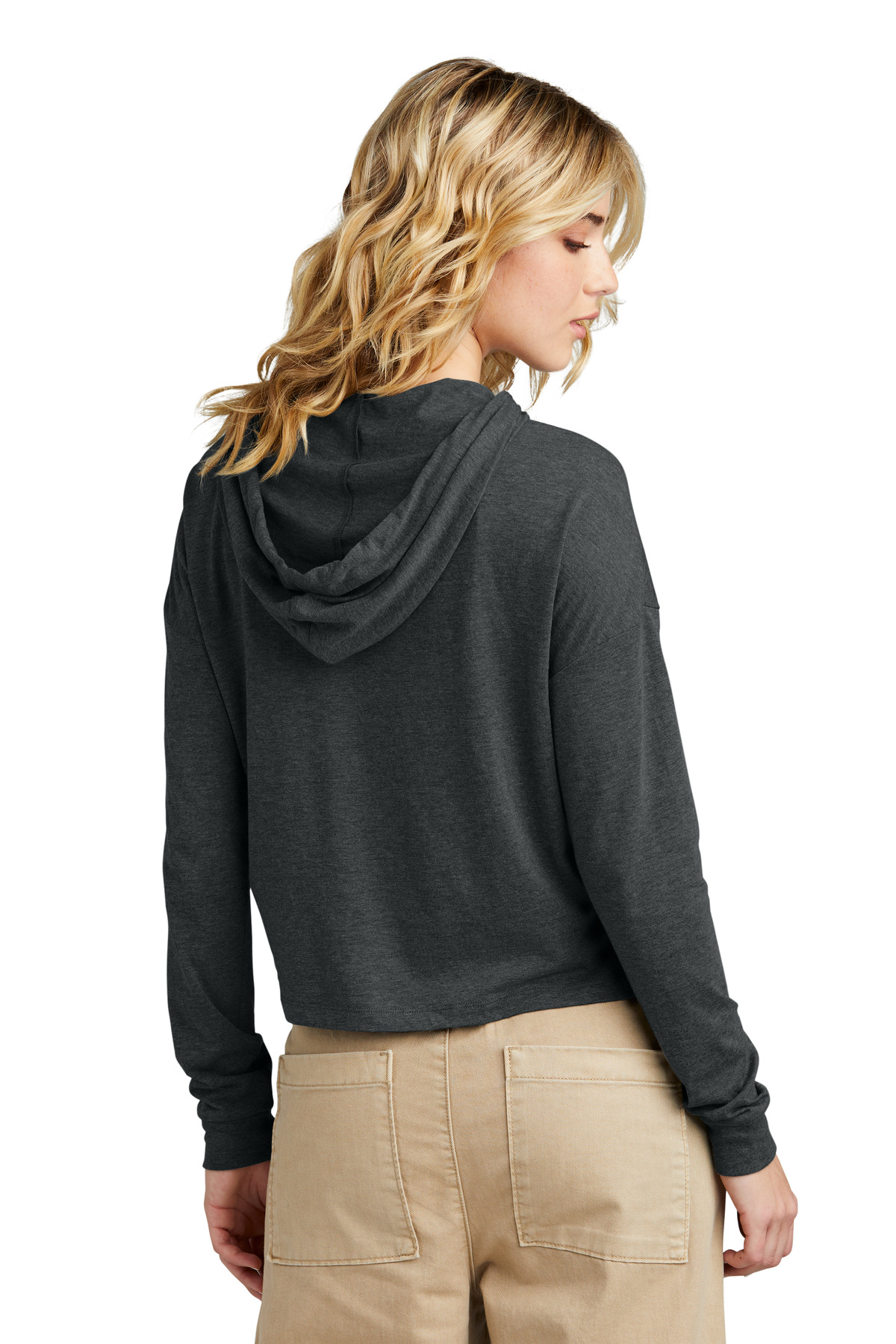 District Women's Perfect Tri Midi Long Sleeve Hoodie DT1390L 38