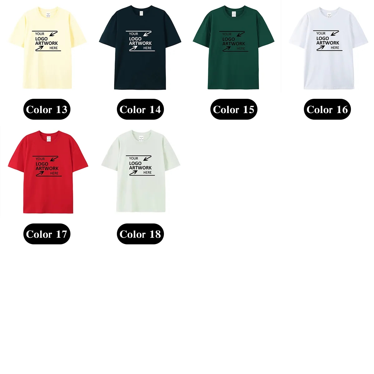 Custom 230g Heavyweight Tshirt Bulk Order Wholesale Supplier 5