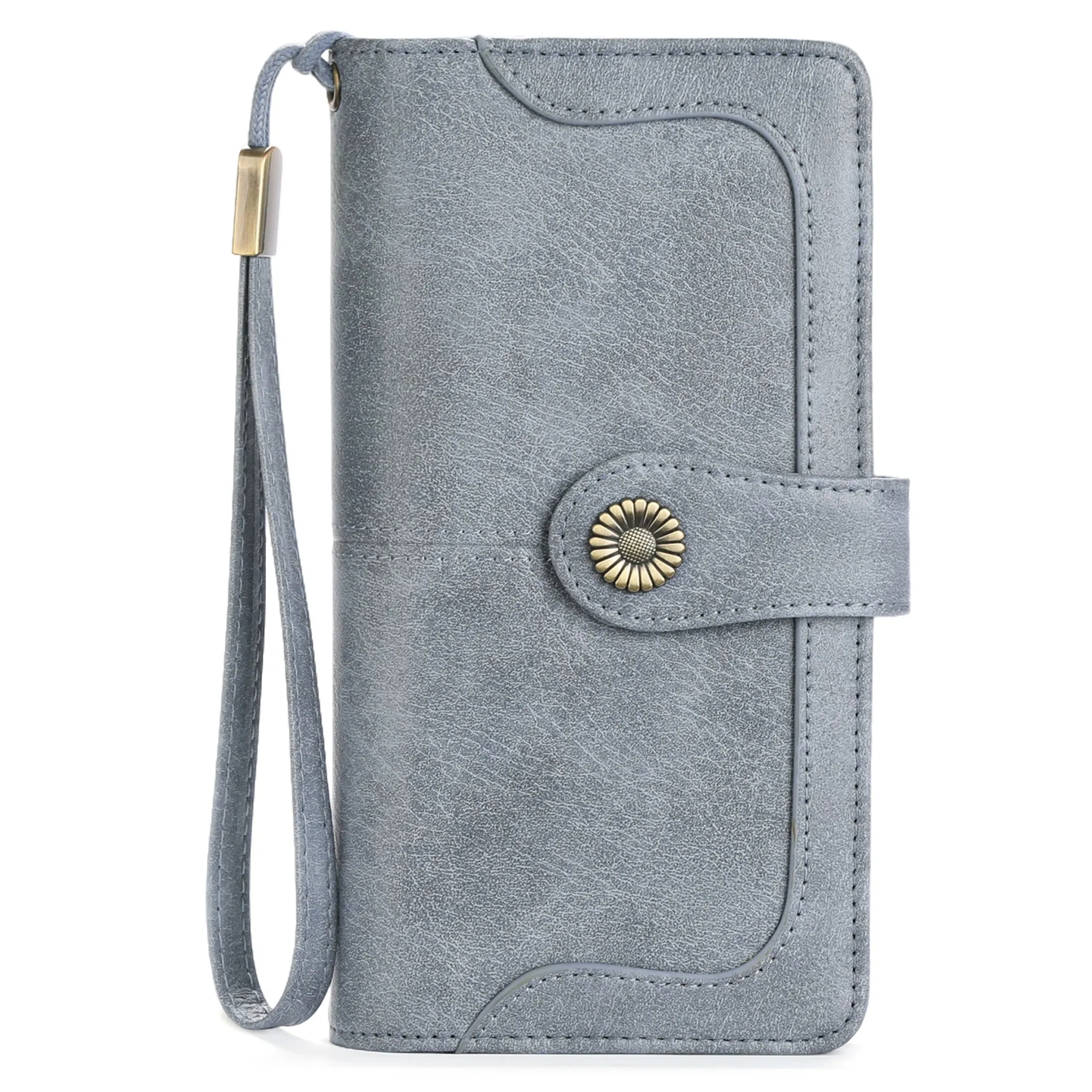 Long Style Zipper PU Leather Wallet 5