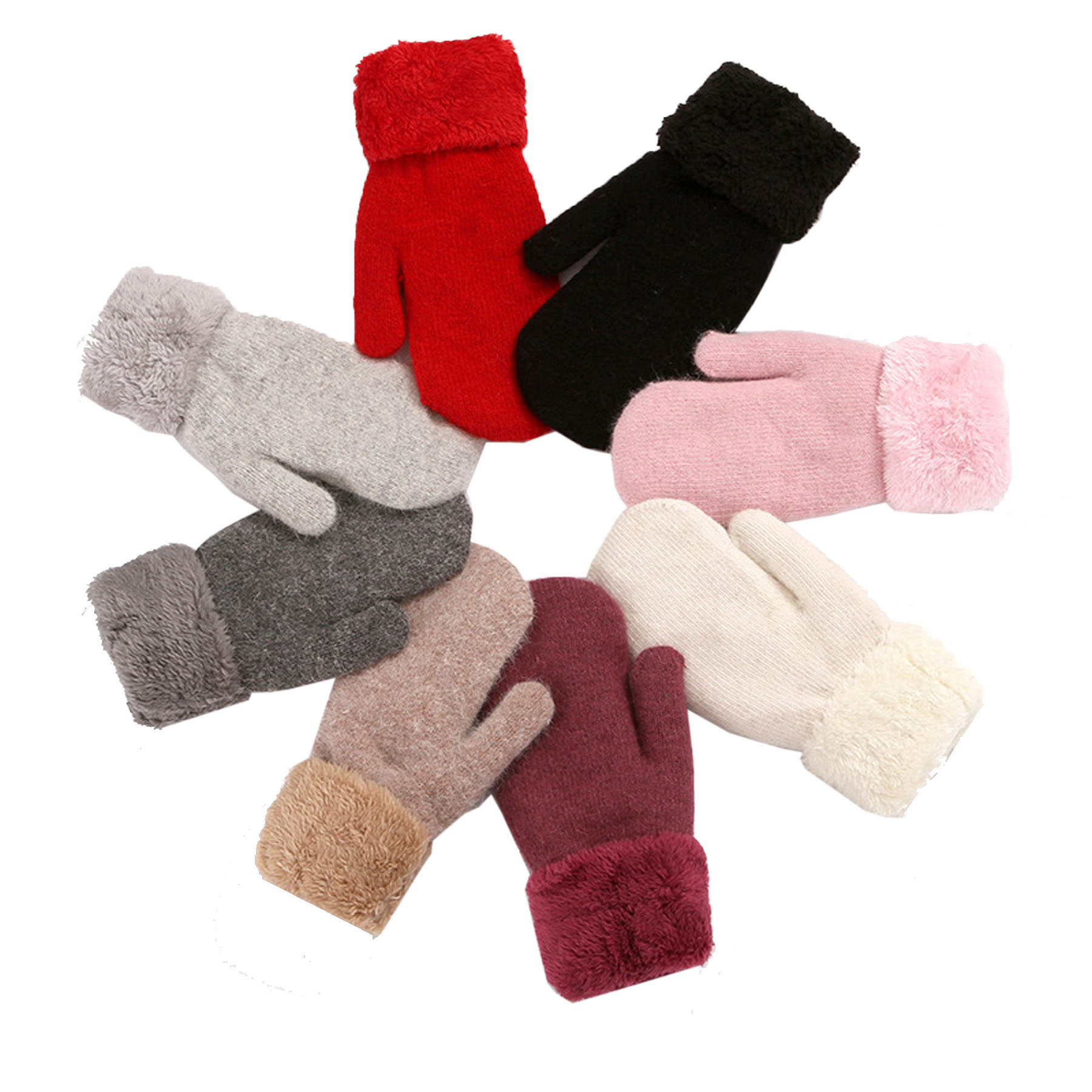 Plush Double-Layer Mittens 5
