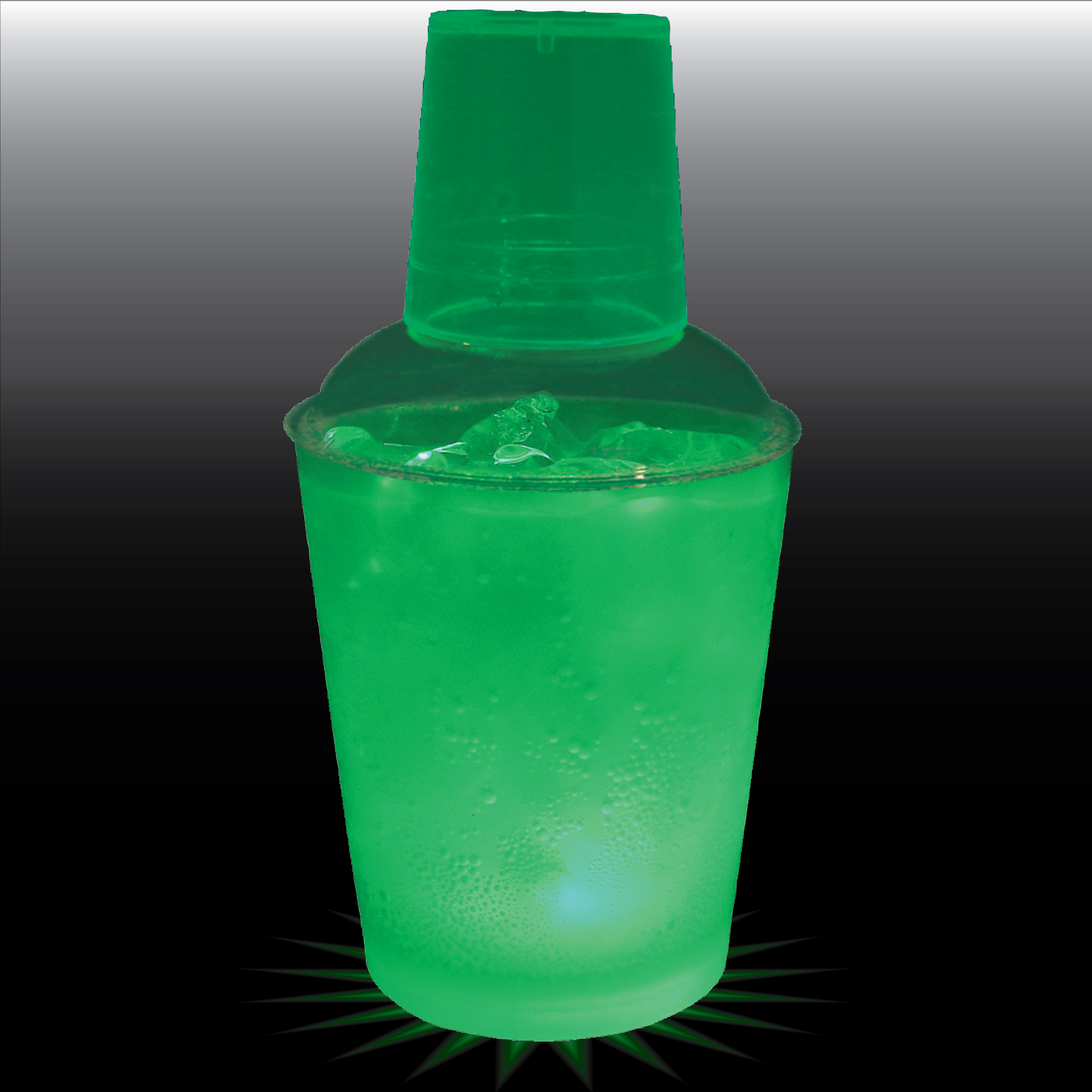 12oz Single Light 3 Piece Plastic Cocktail Shaker 23