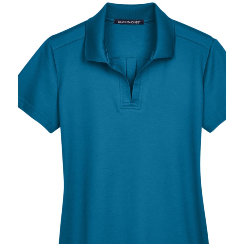 Devon & Jones CrownLux Performance™ Ladies' Plaited Polo 24
