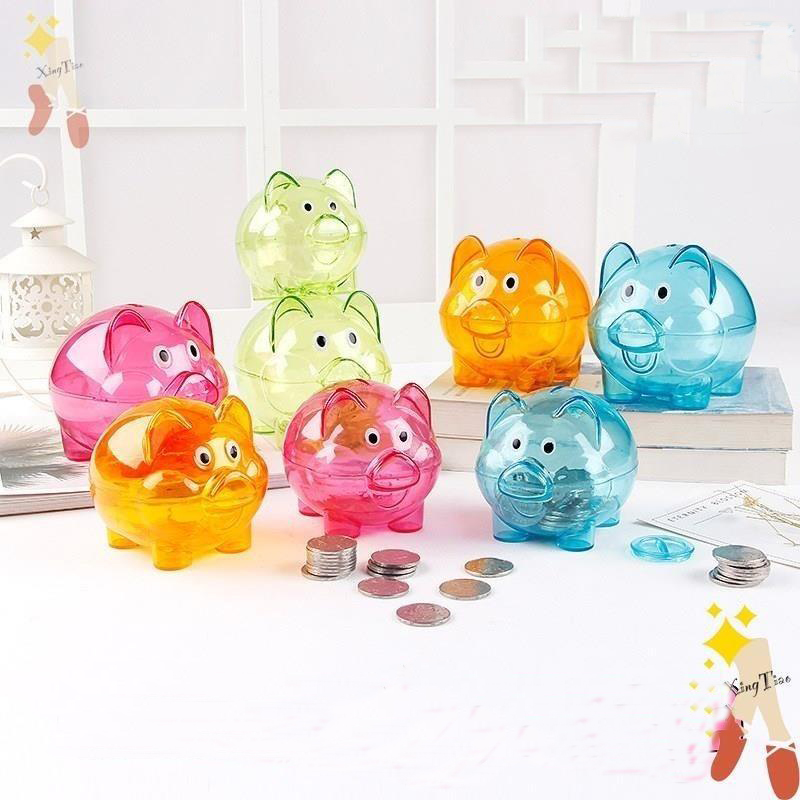 Transparent Plastic Piggy Bank 2
