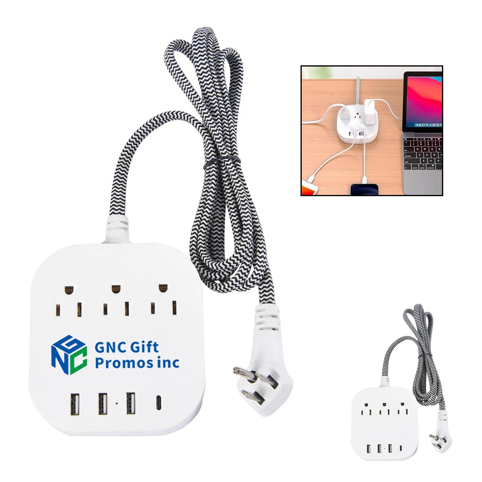 Multi Hole Flat Plug Power Strip 2