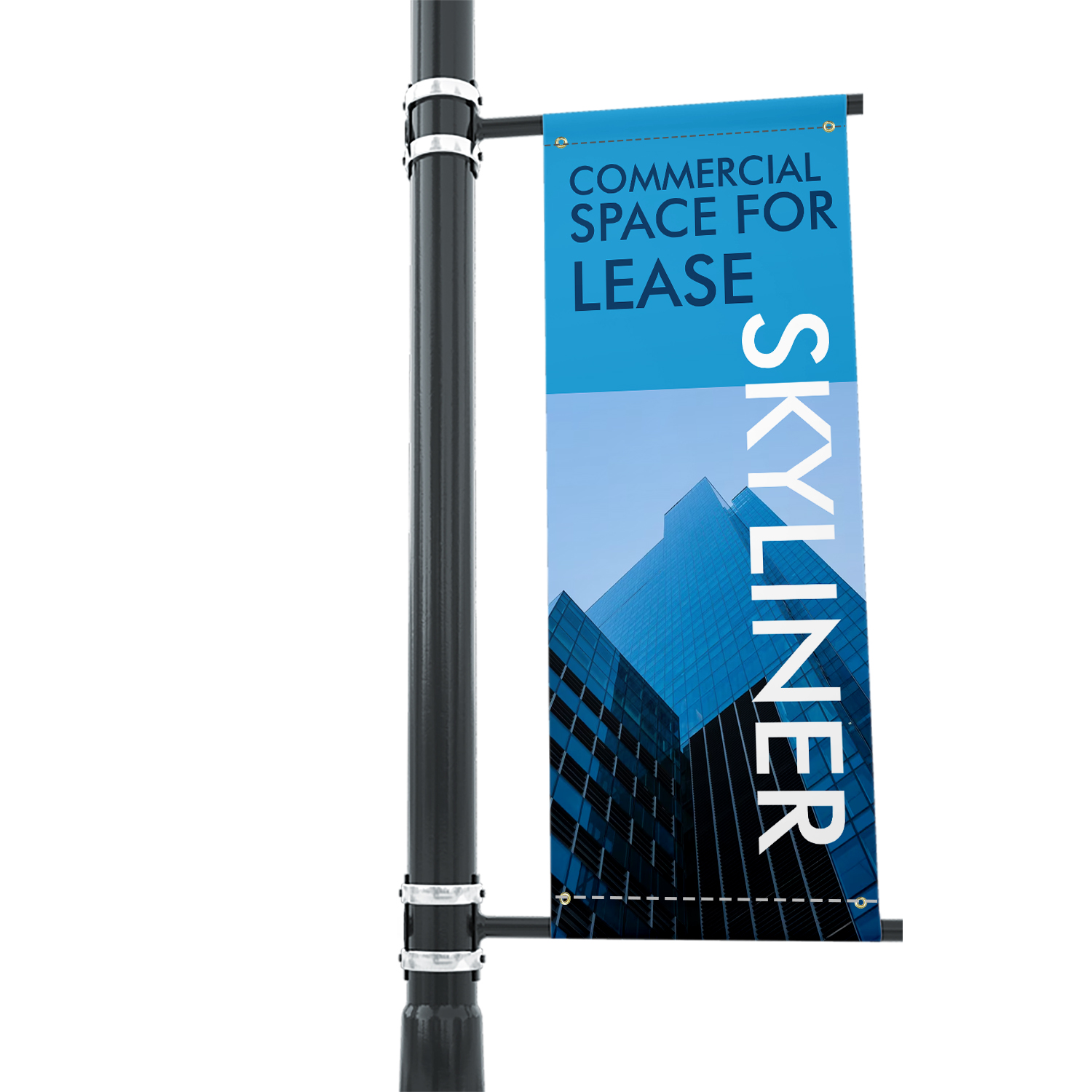 Pole Banners - (1ft x 1ft ) with Top and Bottom Pole Pocket 3