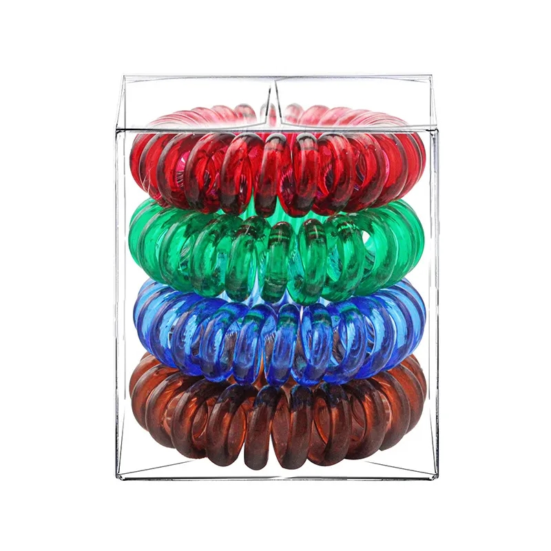 Spiral Phone Cord Hair Ties 8