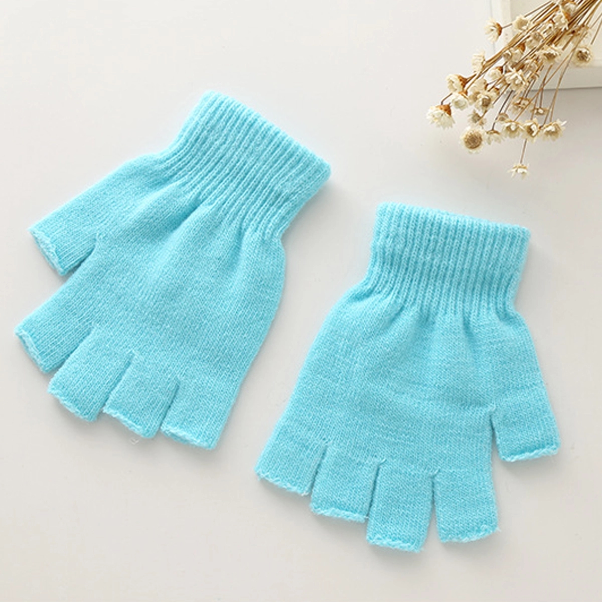 Knit Fingerless Gloves 2