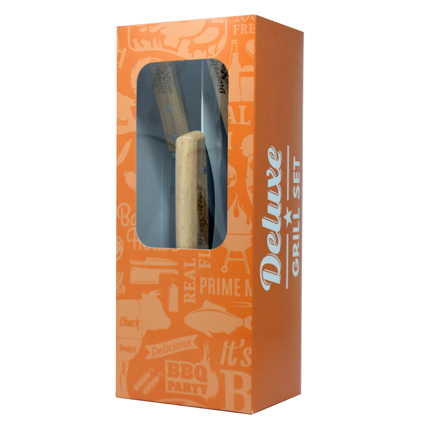 Deluxe Grilling Scraper & Flippers Set 5