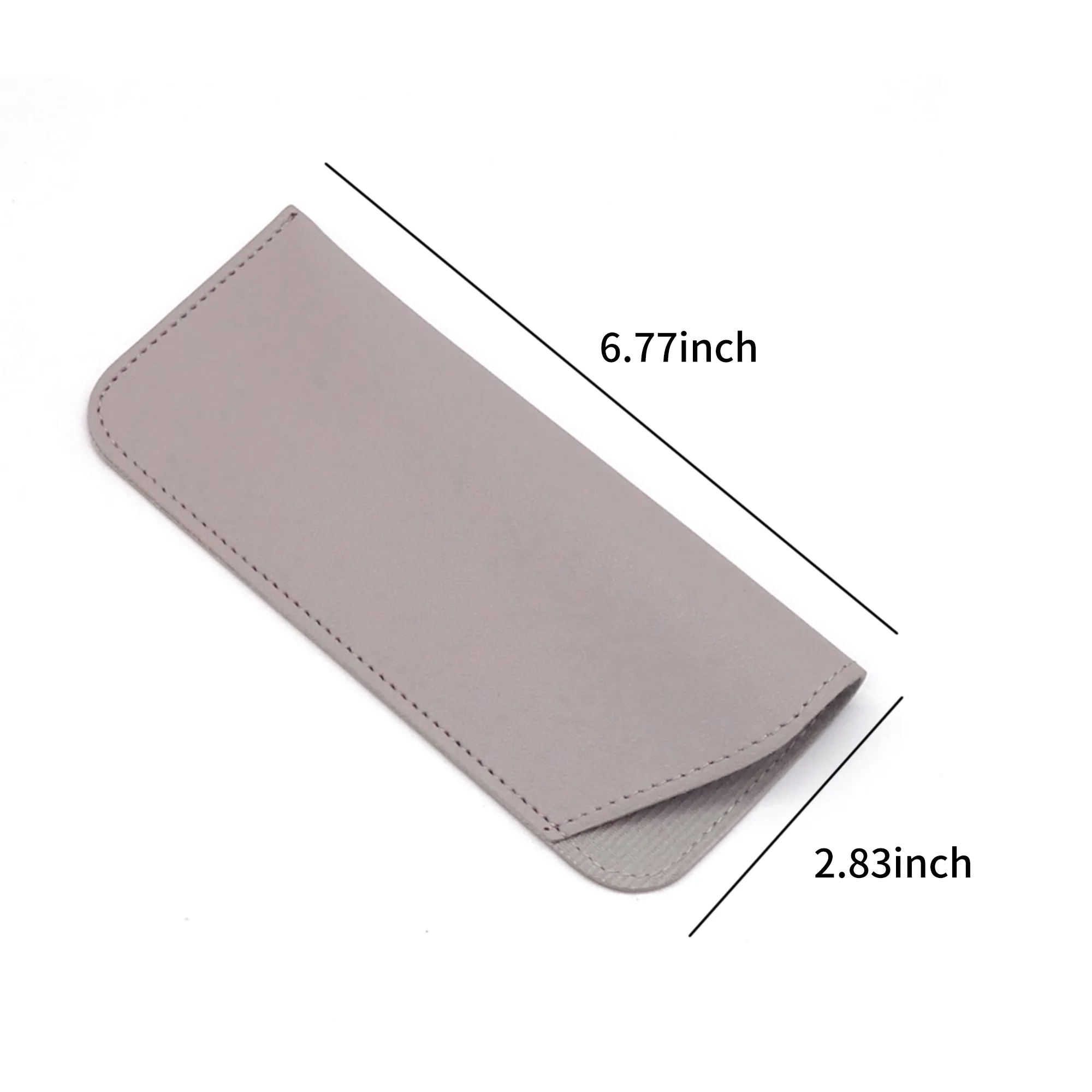 Soft PU Leather Glasses Case 6.7 Inch 12