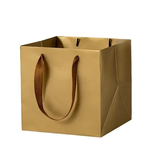 Square Kraft Paper Gift Tote Bag 5