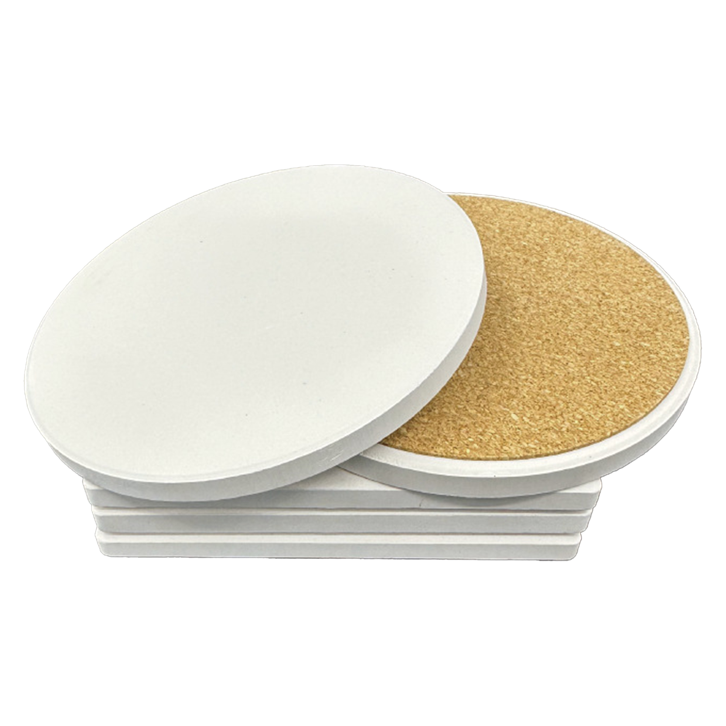 Ceramic Customizable Water Absorbing And Heat-Insulating Coaster 3