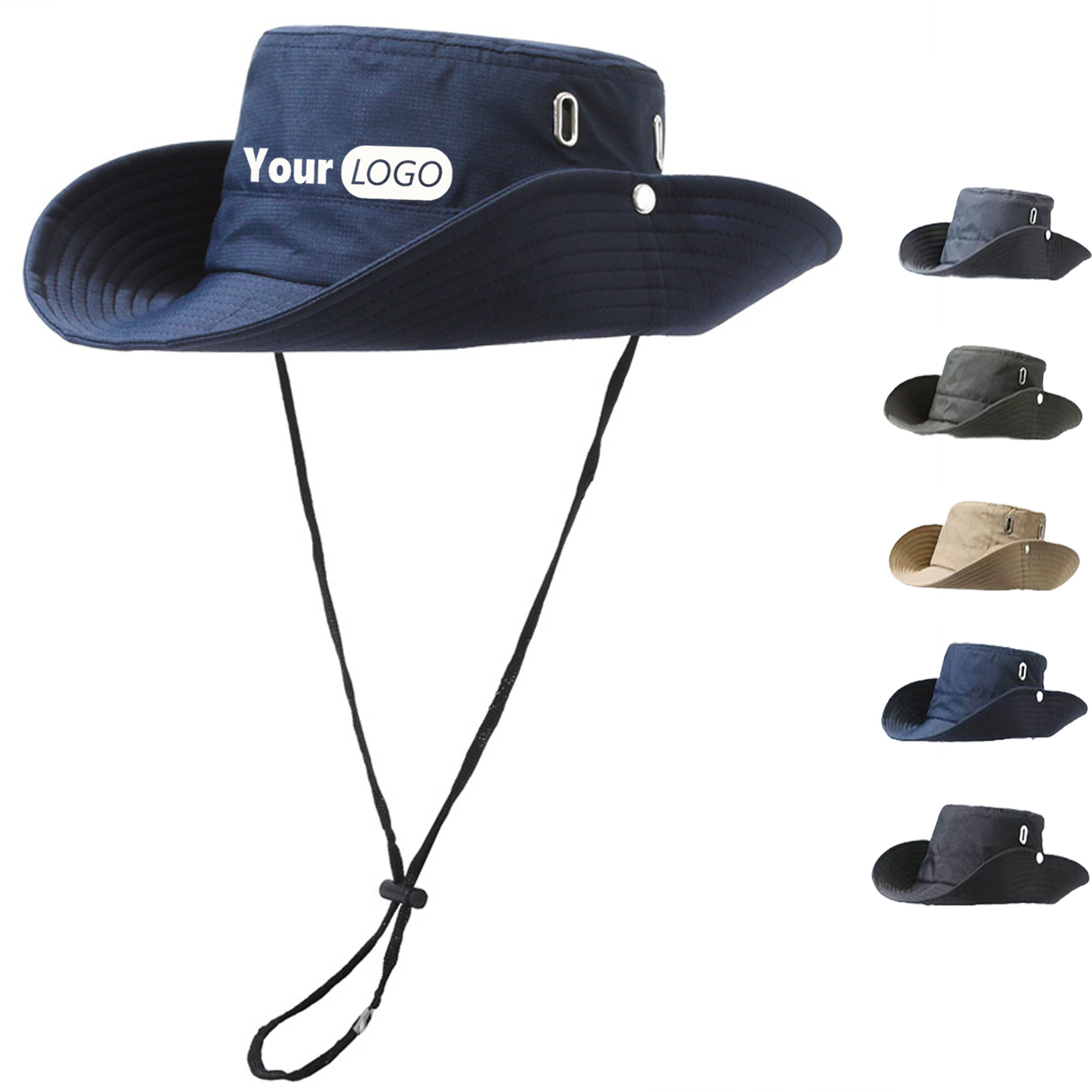 Wide Brim Fisherman Hat with Chin Strap 4