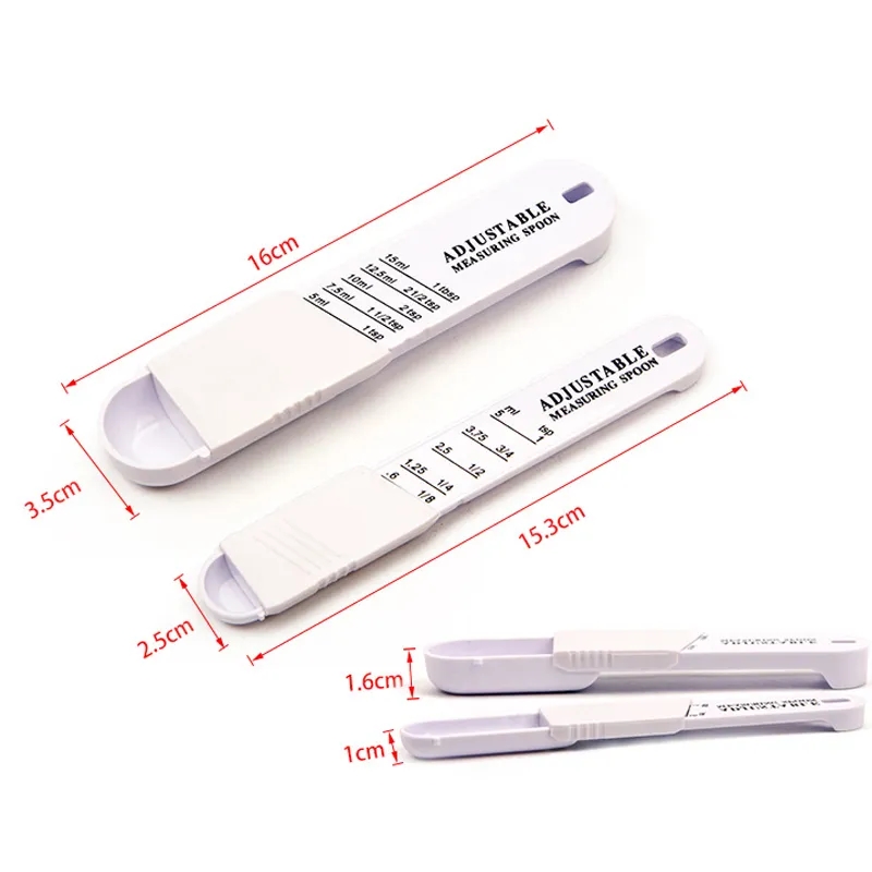 2 PCS Adjustable Measuring Spoon Set 1