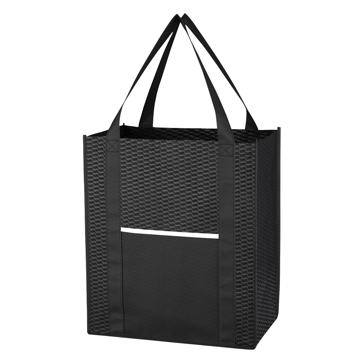 Non-Woven Wave Shopper Tote Bag 4