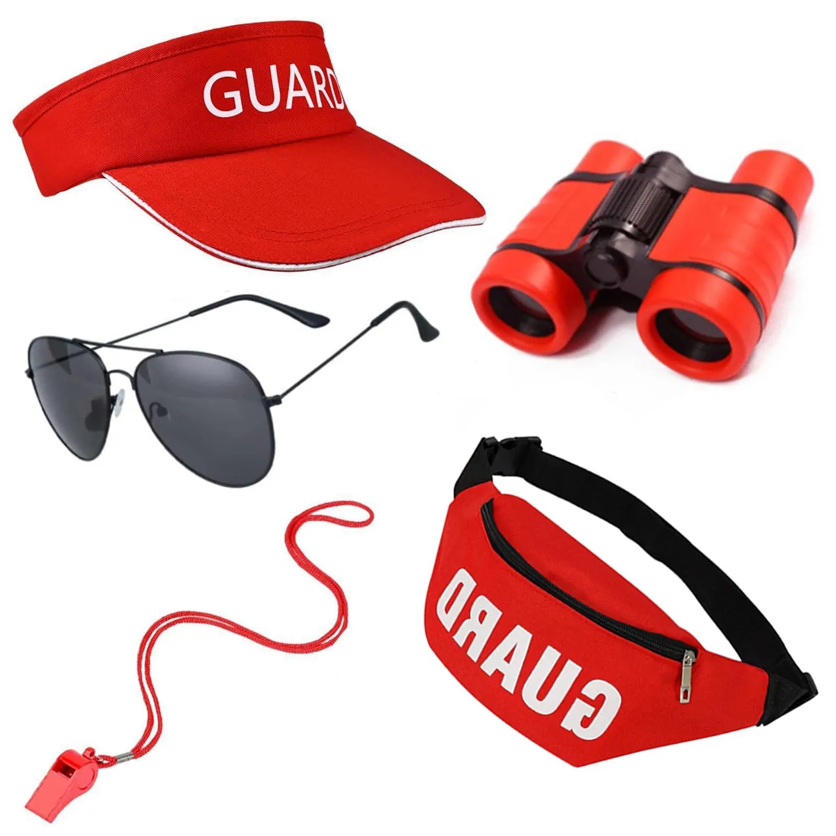 Lifeguard Accessory Kit With Visor And Whistle 4