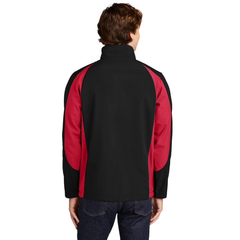 Sport-Tek Colorblock Soft Shell Jacket. 4
