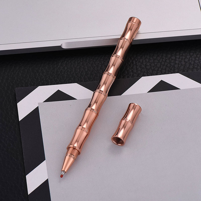 Bamboo Joint Design Metal Signature Pen 7