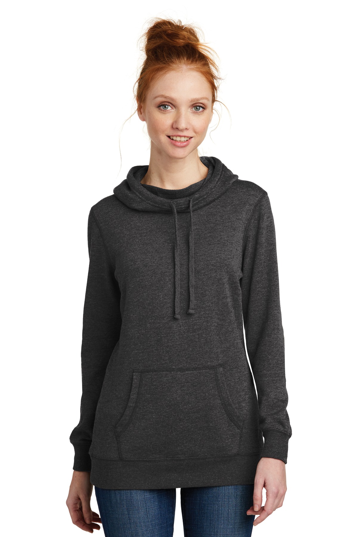 District Women's Lightweight Fleece Hoodie. DM493 36